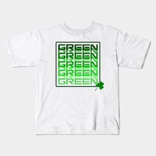 St Patricks Green themed shirt Kids T-Shirt